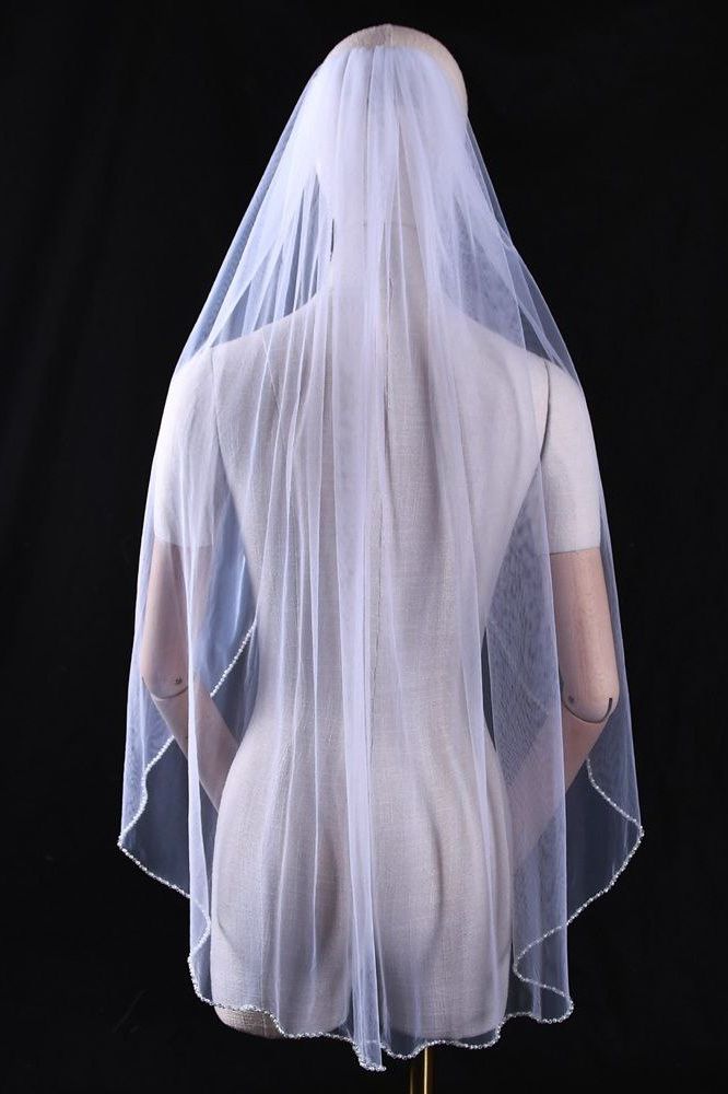 Crystal Pearl Wedding Veil | Luxurious Embellishments for Bridal Attire