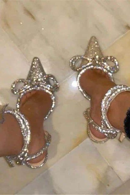 Black White Sparkly Satin Heels Crystal Heels Princess Heels Glitter Heels Shiny Heels Women Pumps Wedding Shoes Luxury Heels Statement Shoe